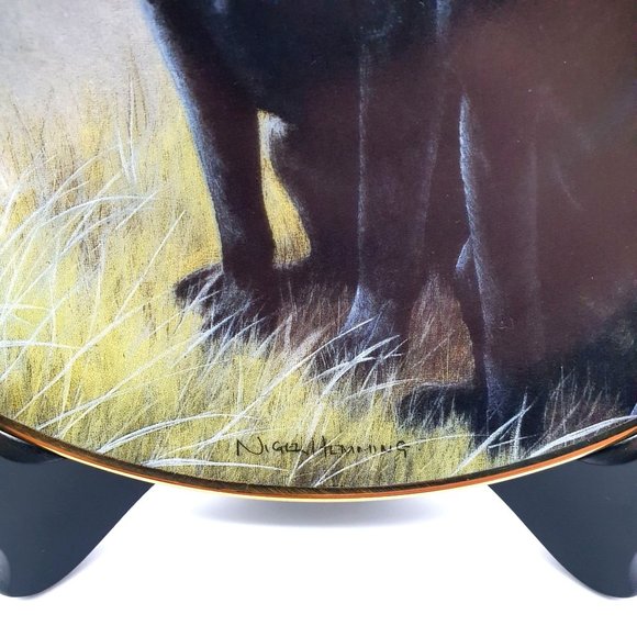 Sporting Companions Collector Plate By Nigel Hemming Numbered Lab Hunting Dogs - Picture 3 of 8